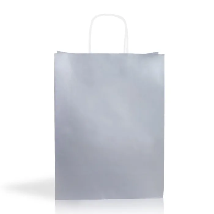 Gift Campaign Busta di vari colori con manici corti in carta kraft da 90 g/m2> Buste Di Carta