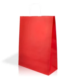 Gift Campaign Busta sostenibile in carta kraft da 100 g/m2 con manici corti> Buste Di Carta