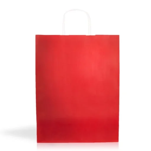 Gift Campaign Busta sostenibile in carta kraft da 100 g/m2 con manici corti> Buste Di Carta