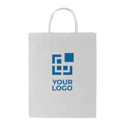 Gift Campaign Buste carta bianche da personalizzare manici ritorti Eco Mall Large> Buste Di Carta
