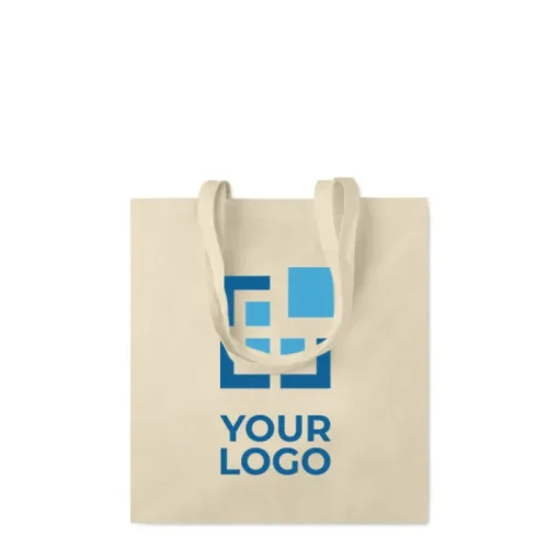 Gift Campaign Buste con logo personalizzato di cotone con manici rinforzati 140 g/m2 Eco Max> Gadget Ecologici|Tote Bag Personalizzate
