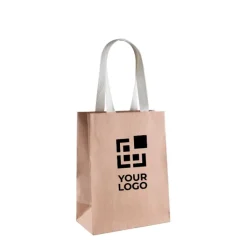 Gift Campaign Buste di carta kraft FSC con logo da 150 gr/m2 con manici in cotone></noscript> Buste Di Carta