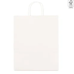 Gift Campaign Buste per negozi di carta kraft bianca da 100 g/m2 Retail Large> Buste Di Carta