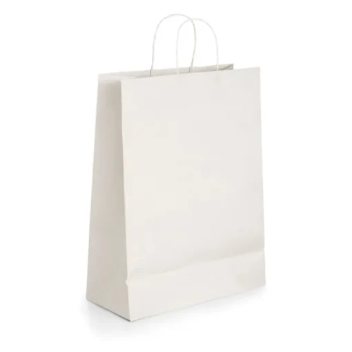Gift Campaign Buste per negozi di carta kraft bianca da 100 g/m2 Retail Large> Buste Di Carta