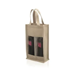 Gift Campaign Buste vino personalizzate per due bottiglie 75 cl Doble Vino Yute></noscript> Borse In Juta