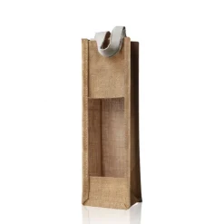 Gift Campaign Buste vino personalizzate in juta con finitura laminata per bottiglie da 750 ml><noscript><img width=