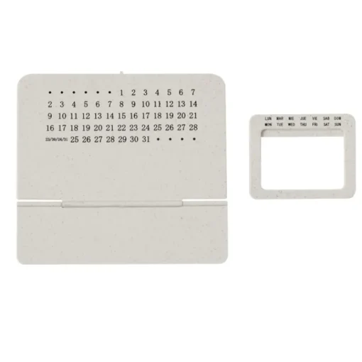 Gift Campaign Calendario perpetuo realizzato in fibra di grano e ABS con supporto> Gadget Per L'Ufficio