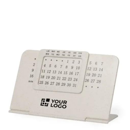Gift Campaign Calendario perpetuo realizzato in fibra di grano e ABS con supporto> Gadget Per L'Ufficio