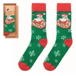 Gift Campaign Calzini natalizi di cotone e poliestere rPET taglia L 43-46 Joyful></noscript> Gadget Natalizi