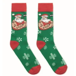 Gift Campaign Calzini natalizi di cotone e poliestere rPET taglia L 43-46 Joyful></noscript> Gadget Natalizi