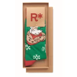 Gift Campaign Calzini natalizi di cotone e poliestere rPET taglia L 43-46 Joyful></noscript> Gadget Natalizi