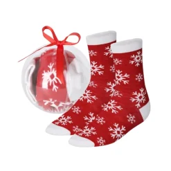 Gift Campaign Calzini natalizi L/XL contenuti in pallina di Natale trasparente> Gadget Natalizi