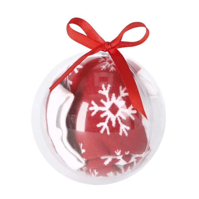 Gift Campaign Calzini natalizi taglia S/M contenuti in pallina di Natale trasparente> Gadget Natalizi