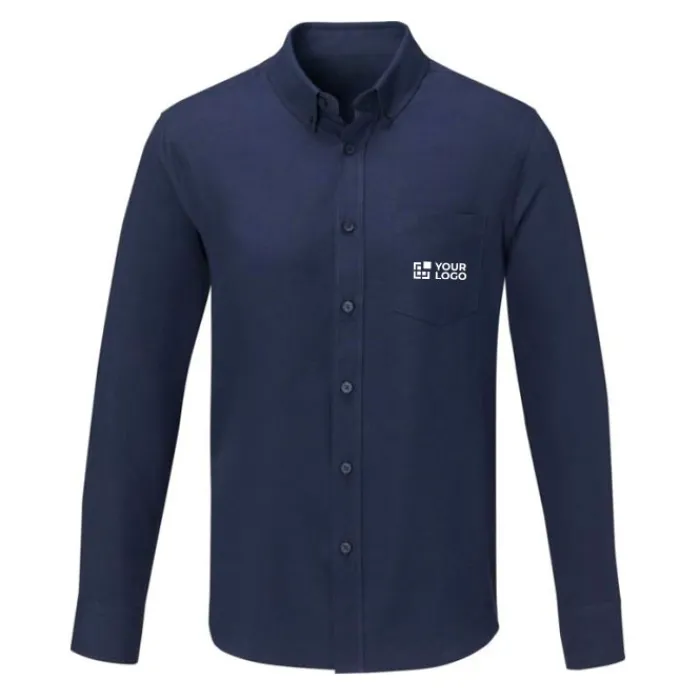 Gift Campaign Camicia da uomo in tessuto oxford 130 g/m2 con logo Elevate Essentials> Camicie Personalizzate