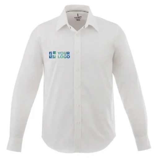 Gift Campaign Camicia uomo in popeline di cotone e 4% elastan 118 g/m2 Elevate Life> Camicie Personalizzate