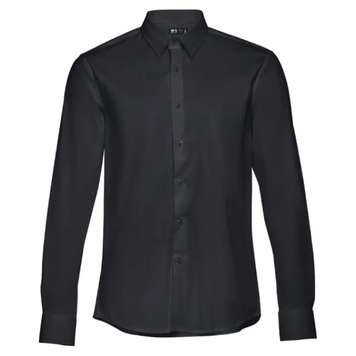 Gift Campaign Camicie da uomo con logo in tessuto popeline da 115 g/m2 THC Paris> Camicie Personalizzate