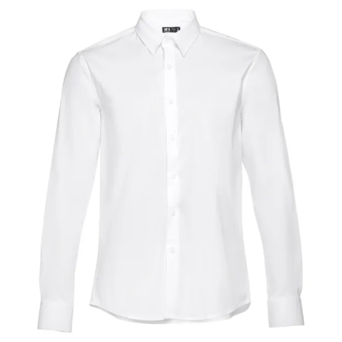 Gift Campaign Camicie da uomo con logo in tessuto popeline da 115 g/m2 THC Paris> Camicie Personalizzate