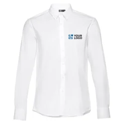 Gift Campaign Camicie da uomo con logo in tessuto popeline da 115 g/m2 THC Paris><noscript><img width=