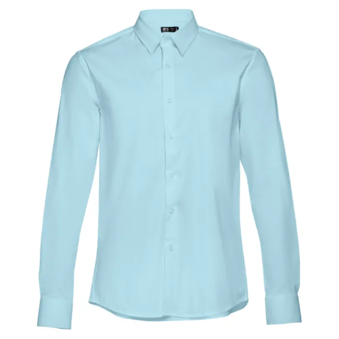 Gift Campaign Camicie da uomo con logo in tessuto popeline da 115 g/m2 THC Paris> Camicie Personalizzate