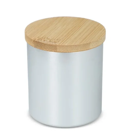Gift Campaign Candela in cera vegetale barattolo di alluminio riciclato metallizzato> Candele