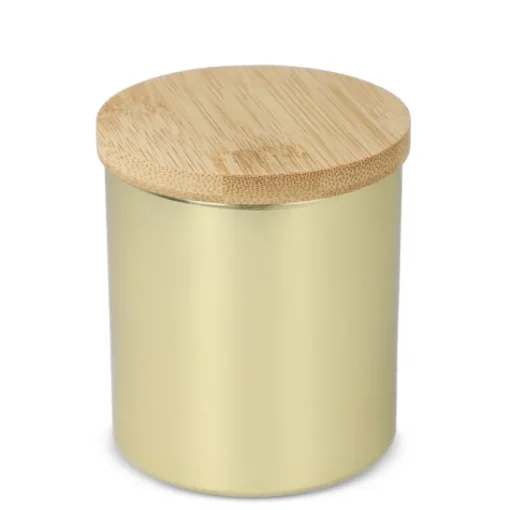 Gift Campaign Candela in cera vegetale barattolo di alluminio riciclato metallizzato> Candele