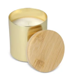 Gift Campaign Candela in cera vegetale barattolo di alluminio riciclato metallizzato></noscript> Candele