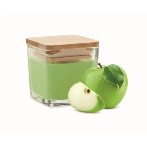Gift Campaign Candela profumata di cera vegetale in vasetto con coperchio 50g> Candele