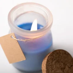 Gift Campaign Candela profumata in vasetto di vetro con tappo in sughero Vaniglia></noscript> Gadget Per Parrucchieri|Candele