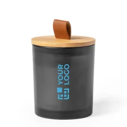 Gift Campaign Candela profumata in vasetto di vetro con coperchio in bambù Fragrant><noscript><img width=