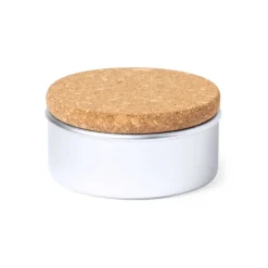 Gift Campaign Candela vegetale in vasetto di alluminio e tappo in sughero Vaniglia></noscript> Candele
