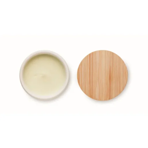 Gift Campaign Candele in cera vegetale al profumo di lino con tappo in bambù> Candele