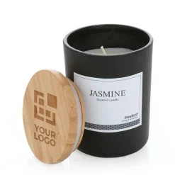 Gift Campaign Candele profumate da personalizzare con tappo in bambù Jasmine><noscript><img width=