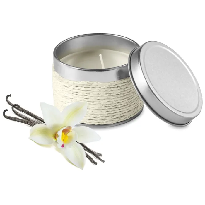 Gift Campaign Candele profumate in barattolino di alluminio con corde Fragrance> Gadget Per Parrucchieri|Candele