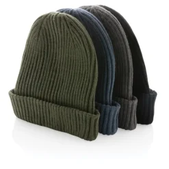Gift Campaign Cappelli invernali aziendali in maglia con risvolto Impact Polylana></noscript> Berretti Invernali