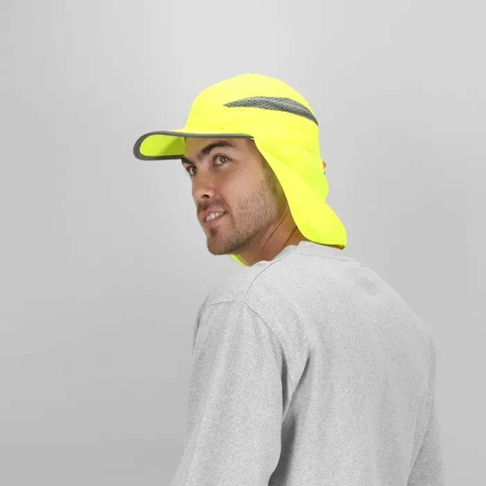Gift Campaign Cappellino fluorescente regolabile e traspirante con aletta posteriore> Cappellini Personalizzati