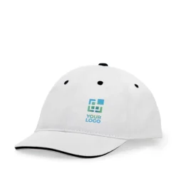 Gift Campaign Cappellino in cotone a 6 pannelli con chiusura in velcro posteriore><noscript><img width=