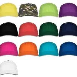 Gift Campaign Cappellino in cotone a 6 pannelli con chiusura in velcro posteriore><noscript><img width=