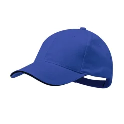 Gift Campaign Cappellino in cotone pettinato 6 pannelli con dettaglio sulla visiera></noscript> Cappellini Personalizzati