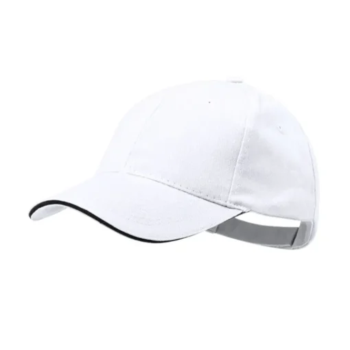 Gift Campaign Cappellino in cotone pettinato 6 pannelli con dettaglio sulla visiera> Cappellini Personalizzati