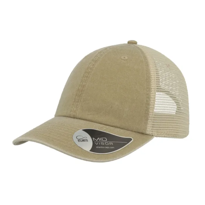 Gift Campaign Cappellino vintage da camionista in cotone con rete posteriore 250g/m2> Cappellini Personalizzati