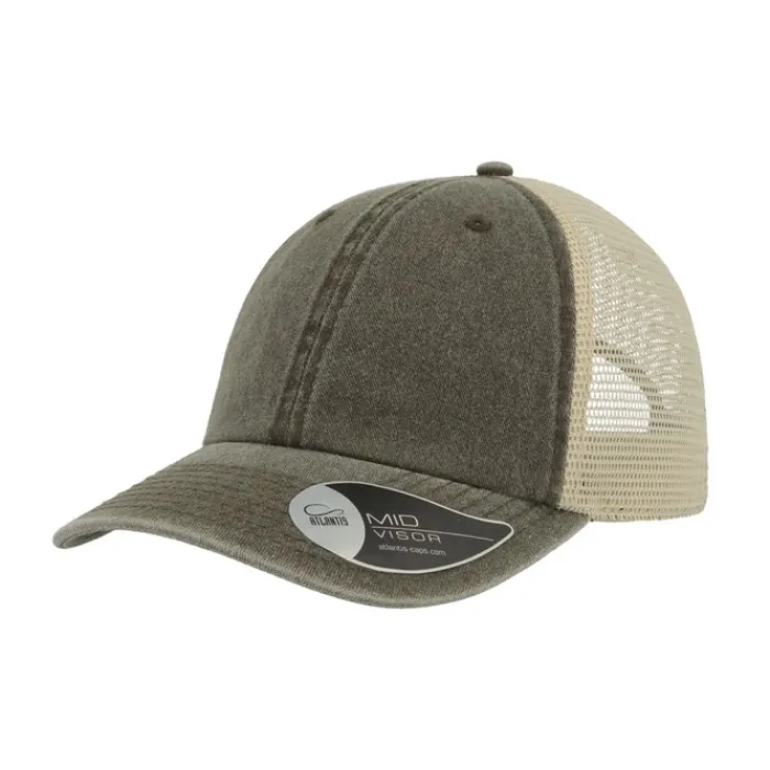 Gift Campaign Cappellino vintage da camionista in cotone con rete posteriore 250g/m2> Cappellini Personalizzati