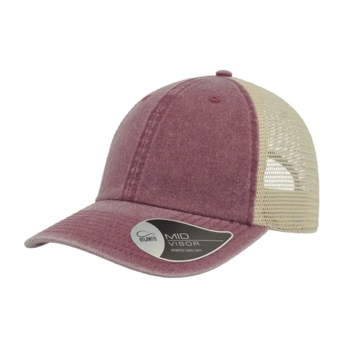 Gift Campaign Cappellino vintage da camionista in cotone con rete posteriore 250g/m2> Cappellini Personalizzati