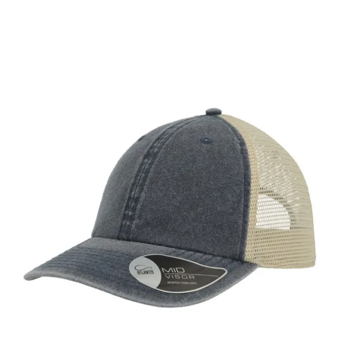 Gift Campaign Cappellino vintage da camionista in cotone con rete posteriore 250g/m2> Cappellini Personalizzati