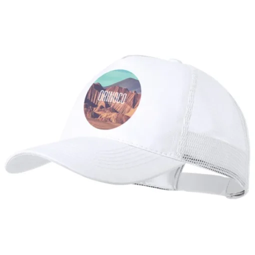 Gift Campaign Cappello 5 pannelli con rete posteriore e chiusura regolabile in plastica> Cappellini Personalizzati