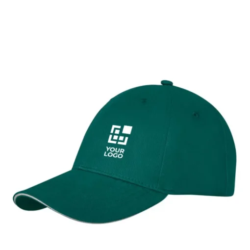 Gift Campaign Cappello 6 pannelli cotone 260g/m2 visiera precurvata con fibbia Metal> Cappellini Personalizzati