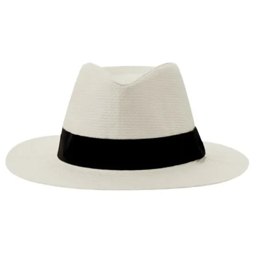 Gift Campaign Cappello in paglia di carta con nastro nero personalizzabile> Cappelli Di Paglia Personalizzati
