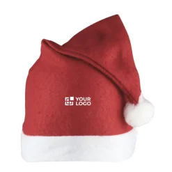 Gift Campaign Cappello classico da Babbo Natale in feltro con bordo e pompon bianco></noscript> Gadget Natalizi