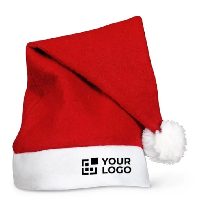 Gift Campaign Cappello di Babbo Natale in feltro per feste aziendali Santa> Gadget Natalizi