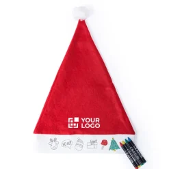 Gift Campaign Cappello di Babbo Natale per bambini in tnt da colorare Colour><noscript><img width=