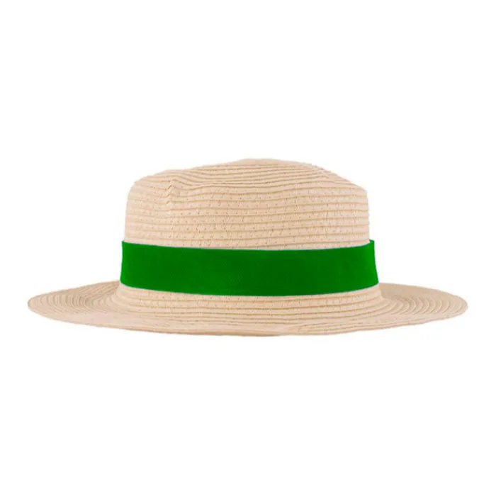 Gift Campaign Cappello in carta color naturale con nastro colorato da personalizzare> Cappelli Di Paglia Personalizzati